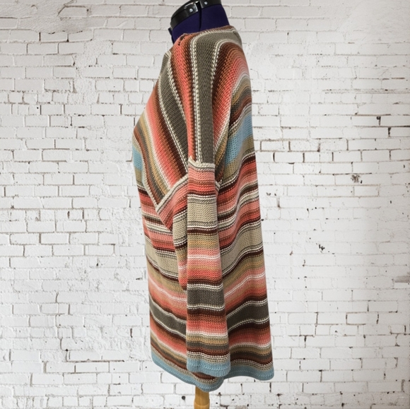 Vintage Jacque & KoKo Striped Tee Plus Size - Picture 2 of 9